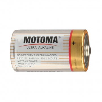 1ks Alkalická baterie D (R20). MOTOMA (Deramax)